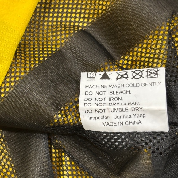 OTU Waterproof Raincoat - Bright Yellow Size S - Picture 14 of 14